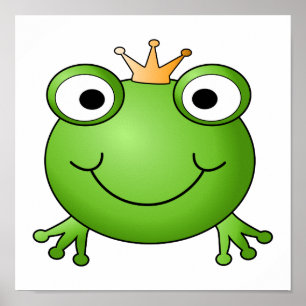 Affiche Frog Prince. Happy Frog.