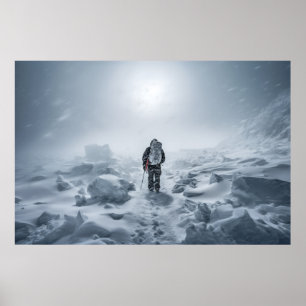 Affiche Froid Extreme Challenge Extérieur Aventure Explore