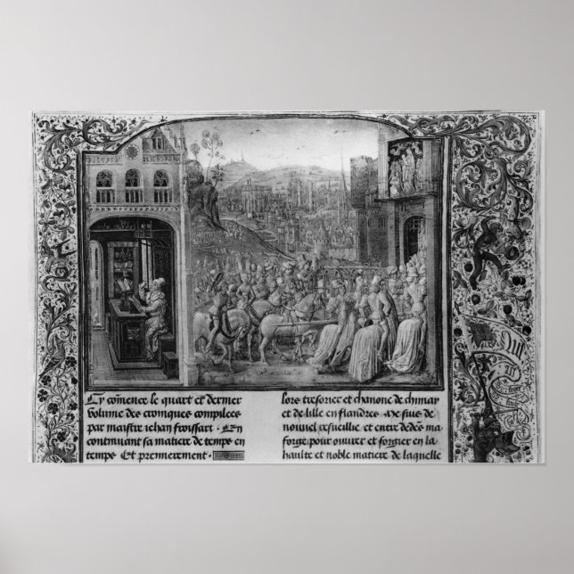 Affiche Froissart écrit sa chronique (Devant)