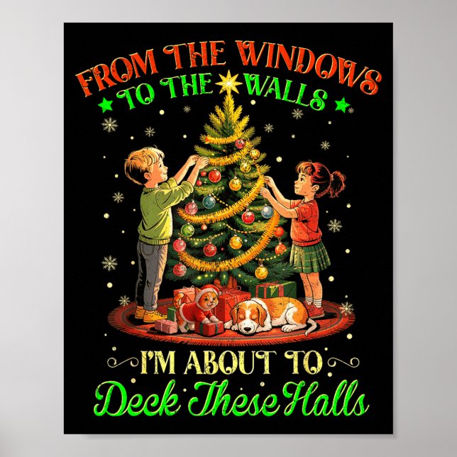 Affiche From The Windows To The Walls Funny Christmas Tree (Devant)