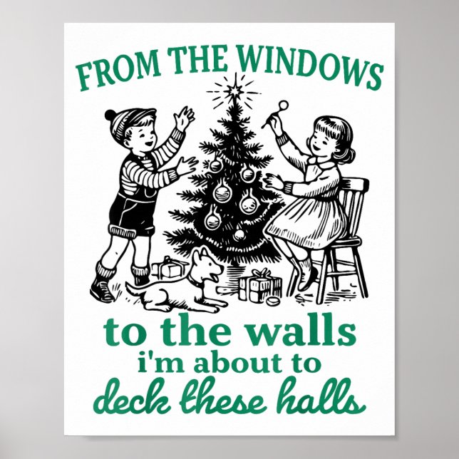 Affiche From The Windows To The Walls Funny Christmas Tree (Devant)