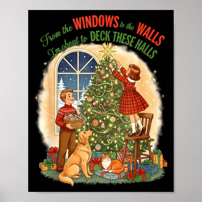 Affiche From Windows To The Walls Deck These Halls Gift  (Devant)