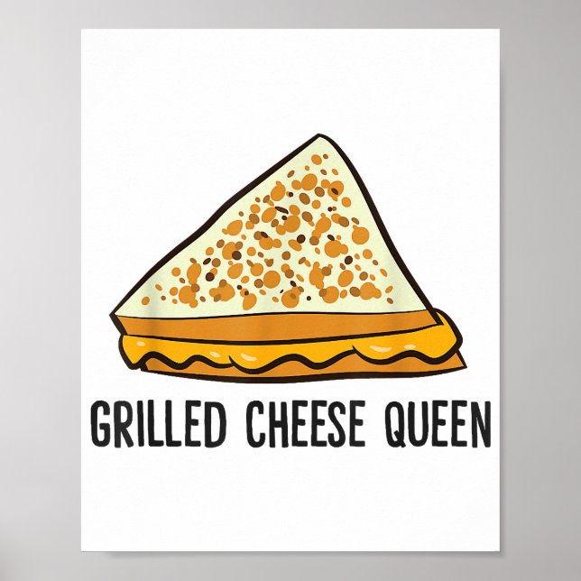 Affiche Fromage Grillé Queen Funny Fromage Grillé (Devant)