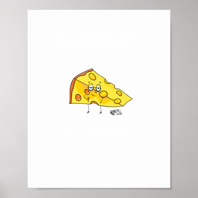 Affiche Fromage personnalisé. Mûr. anniversaire (Devant)