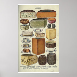 Affiche Fromage vintage