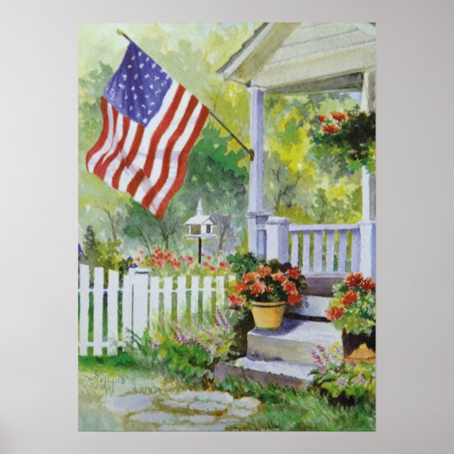 Affiche Front porch du Colonial Country Home (Devant)