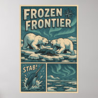Frontière gelée - Ours polaire Standoff & Narwhal