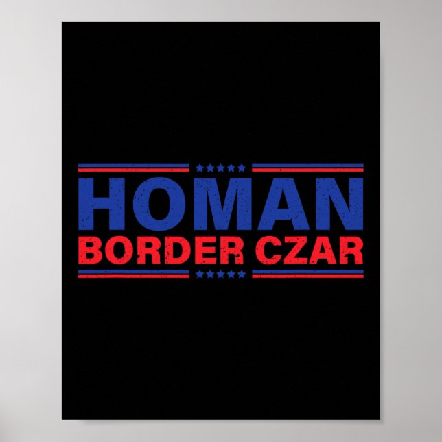 Affiche Frontière Tchèque Homan Trump Appui aux élections  (Devant)