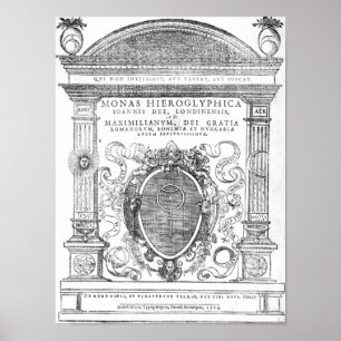 Affiche Frontispice de 'Monas Hieroglyphica