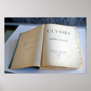 Affiche Frontispice de "Ulysse" par James Joyce