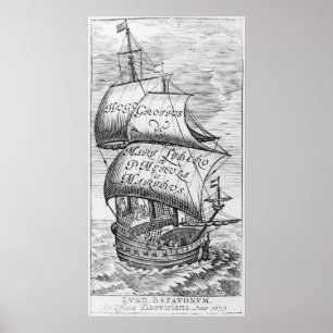 Affiche Frontispiece à 'De mari libero', par Hugo Grotius