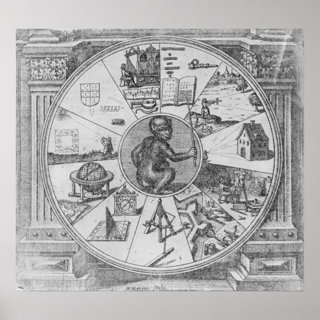 Affiche Frontispiece à l'Utriusque de Robert Fludd (Devant)