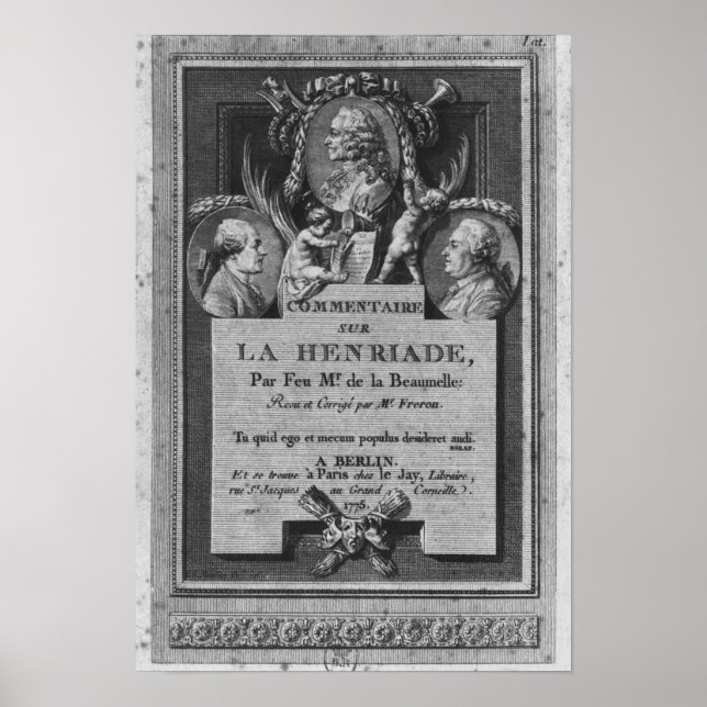 Affiche Frontispiece du commentaire (Devant)