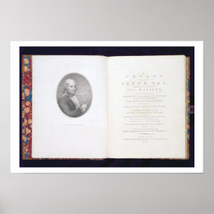 Affiche Frontispiece et la page de titre de 'A Voyage to t