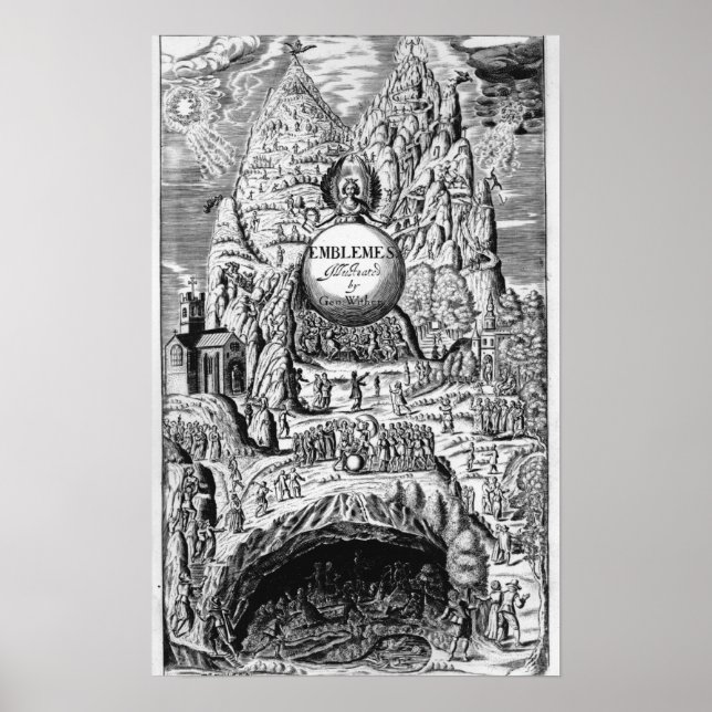 Affiche Frontispiece to George Wither's 'Emblems', 1635 (Devant)