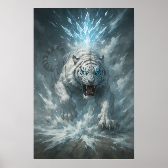 Affiche Frost White Tiger – Emperor of the Frozen Realm –  (Devant)