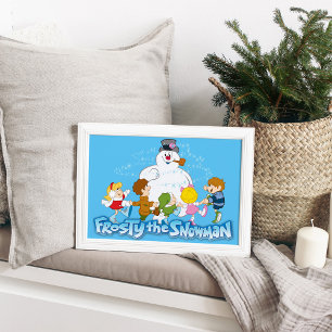 Affiche Frosty the Snowman™ Frosty & Enfants Jouer