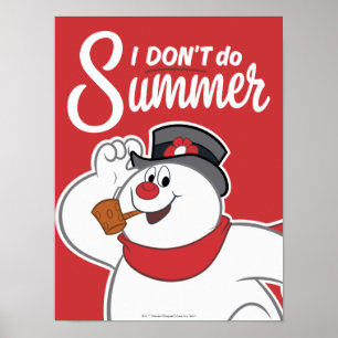 Affiche Frosty the Snowman™   Je ne fais pas l'été