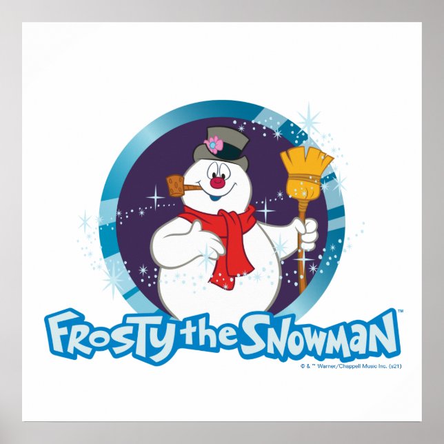Affiche Frosty the Snowman™ | Portrait magique Frosty (Devant)