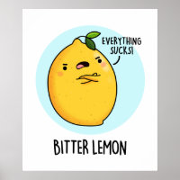 Fruit amer Citron amusant Pun de fruits