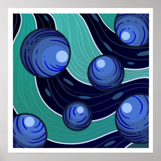 Affiche Fruit Bleuet (Devant)