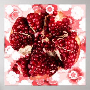 Affiche Fruit de grenade rubis