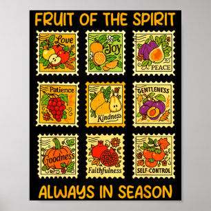 Affiche Fruit de la foi chrétienne srit Jésus Dieu amant