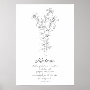 Affiche Fruit de l'Esprit Éphésiens 4:32 Écriture