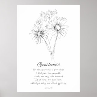 Affiche Fruit de l'Esprit Jacques 3:17 Écriture Biblique