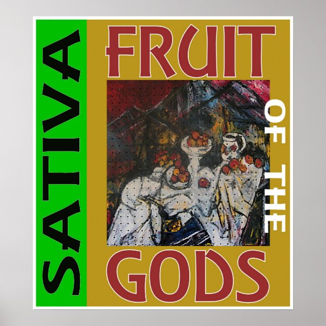 AFFICHE FRUIT DES DIEUX SATIVA (Devant)