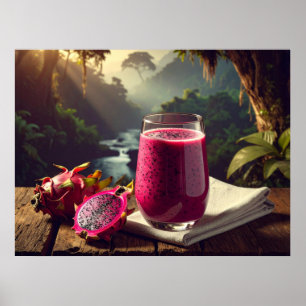 Affiche FRUIT DU DRAGON ROUGE (Pitahaya Vénus) - FRUITS EX