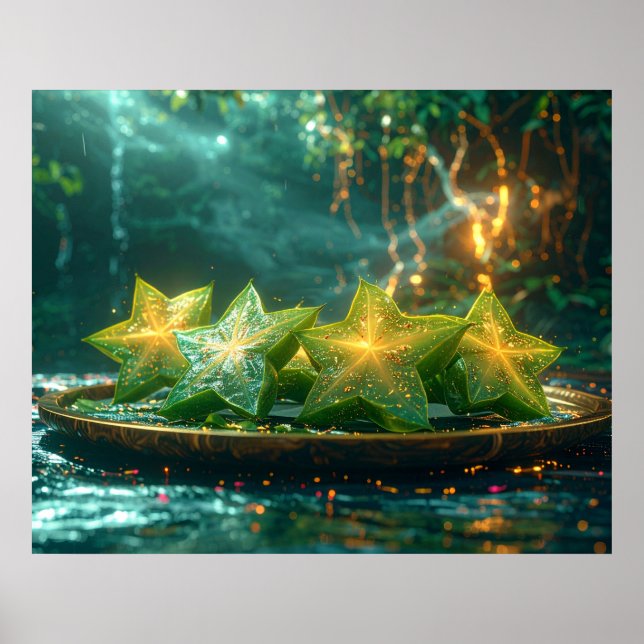 AFFICHE FRUIT ÉTOILÉ - FRUITS EXOTIQUES (Devant)