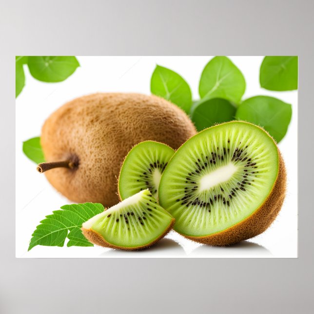 Affiche Fruit kiwi vert (Devant)