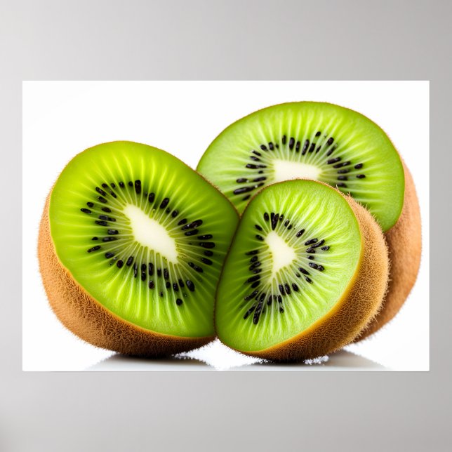 Affiche Fruit kiwi vert (Devant)