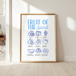 Affiche Fruit of the Spirit Christian Wall Art