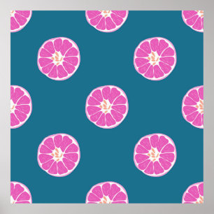 Affiche Fruit seamless pattern with orange. abstract,art,b