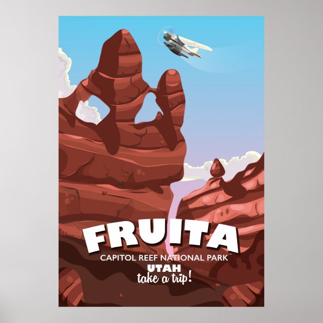 Affiche Fruita Parc national de Capitol Reef Utah (Devant)