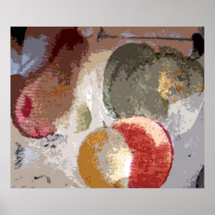 Affiche Fruits Abstraits