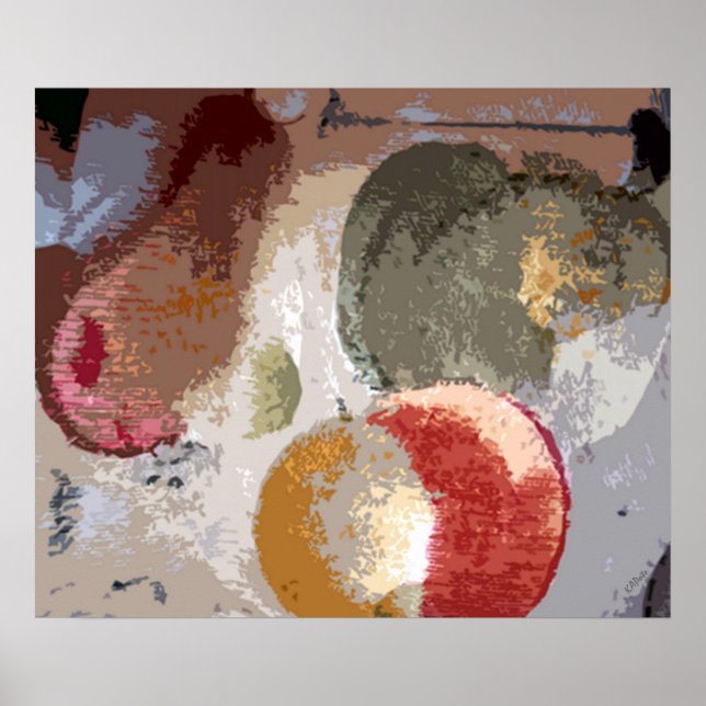 Affiche Fruits Abstraits (Devant)