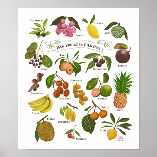 Affiche Fruits aux Philippines (Devant)