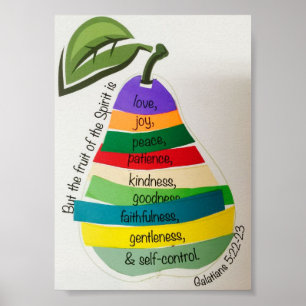 Affiche Fruits de l'esprit Image 5x7