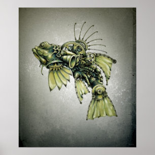 Affiche Fruits de mer cinétiques