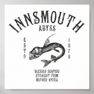 Affiche Fruits de mer d'Innsmouth Poisson profond Viperfis