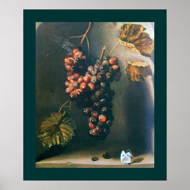 Affiche FRUITS DE SAISON -PROSPÉRITÉ jaune brun vert (Devant)