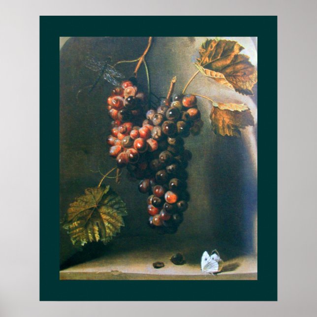 Affiche FRUITS DE SAISON -PROSPÉRITÉ jaune marron vert (Devant)