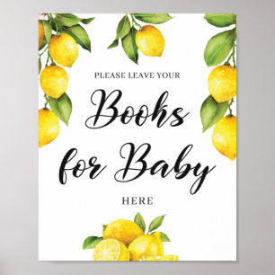 Affiche Fruits d'été Livres citrons pour bébé signe