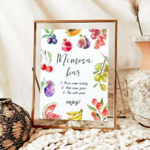 Affiche Fruits Du Marché Barre Mimosa Nuptiale