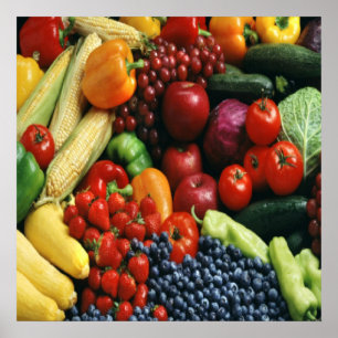 AFFICHE FRUITS ET LÉGUMES
