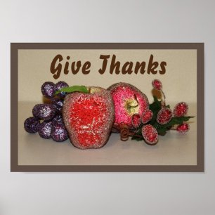 Affiche Fruits festifs 8"x12"