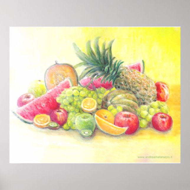 Affiche Fruits heureux (Devant)